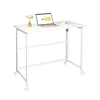 Imagen de Escritorio Minimalista Blanco Metal Y MDF Plegable
