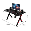 Imagen de Escritorio 100 cm Hierro y Madera Mövi Gamers Luces RGB