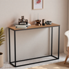 Imagen de Aparador Mesa de Arrime Hierro Madera 80cm Marrón Mövi