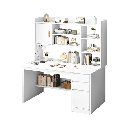 Imagen de Escritorio con Cajones y Estantería 120 cm MDF Mövi