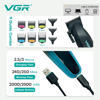 Imagen de Combo Barbero Profesional VGR Cortapelo y Patillera V-889 S2