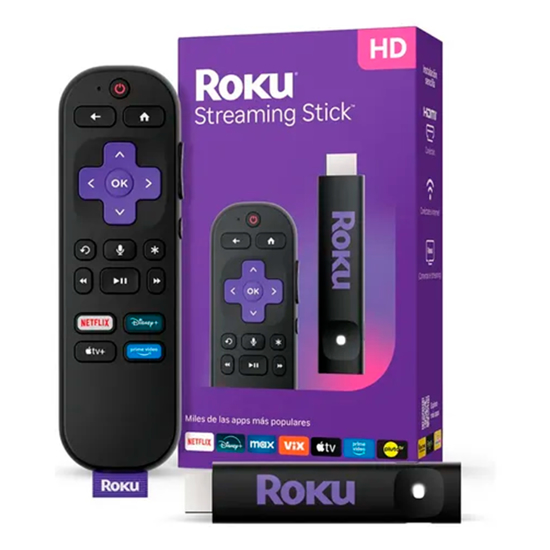 Imagen de Tv Stick Roku Streaming 3840 con Control Remoto