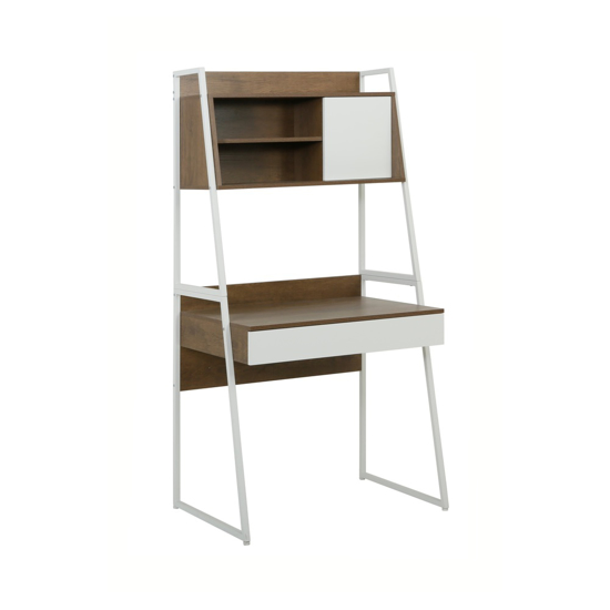 Imagen de Escritorio Industrial 80cm Gabinete Estante y Cajón Mövi