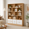 Imagen de Estantería Biblioteca Cajones Puertas 120x178cm MDF Mövi