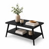 Imagen de Mesa de Centro Ratona con Estante 80cm Negra Mövi