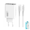 Imagen de Cargador Smartilike Para Celular 65W Triple Puerto Y Cable USB-C
