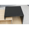 Imagen de Mesa Ratona 90cm Natural y Negro con Ruedas Mövi