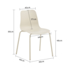 Imagen de Silla Polipropileno con Base de Metal Minimalista Mövi