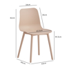 Imagen de Silla de Comedor Polipropileno Reforzado Beige Mövi