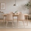 Imagen de Silla de Comedor Polipropileno Reforzado Beige Mövi