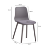 Imagen de Silla de Comedor de Polipropileno con Asiento Acolchonado Mövi