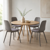 Imagen de Silla de Comedor de Polipropileno con Asiento Acolchonado Mövi