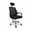Imagen de Silla De Escritorio Ergonómica Con Apoyacabezas Negra Mövi