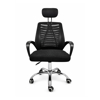 Imagen de Silla De Escritorio Ergonómica Con Apoyacabezas Negra Mövi