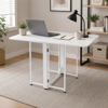 Imagen de Mesa Escritorio Doble Ala Plegable Blanco 120×60cm Mövi