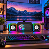 Imagen de Parlantes PC MIRAGE USB + Jack 3.5 mm RGB